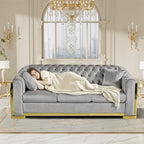 DAMAIFROM Mid Century Modern Chesterfield Sofa Couch, 3 Seat Tufted Sofas - Image 7