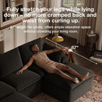 Novilla 104.3" Modular Cloud Couch, Modern Sectional Sofa - Image 13