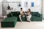 MAXYOYO 129.5" Modular Sectional Sofa Couch, U Shaped Modern Cloud Couch - Image 2