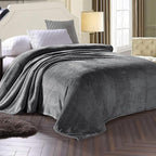 Exclusivo Mezcla Soft Waffle Fleece Bed Blanket King Size, Cozy Flannel - Image 3