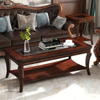 Rectangle Coffee Table for Living Room, Solid Wood Coffee Table - Image 7