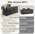 78" Boneless Couch, 5-in-1 Convertible Sofa Bed Tri Folding Mattress - Image 4