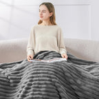 BEDELITE Ribbed Fleece Throw Blanket - Image 4