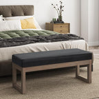 SIMPLIHOME Milltown Large Ottoman Bench - Image 2
