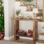 LIFECHOVY Farmhouse Wood Entryway Table Narrow Console Tables - Image 6
