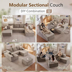 135" Modular Sectional Sofa - Image 7