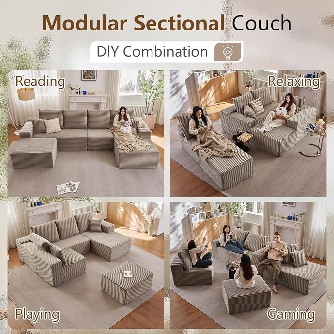 135" Modular Sectional Sofa - Image 7