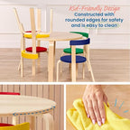ECR4Kids Bentwood Table and Curved Back Chair Set, Kids Furniture - Image 5