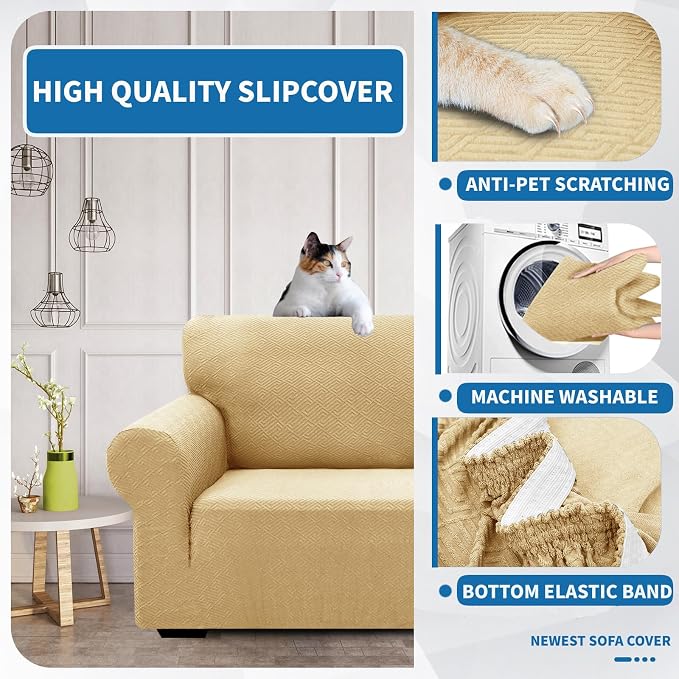 XINEAGE 2026 New Stretch Armchair Covers 1 Piece Chair Slipcovers Chair - Image 6