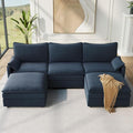 Vesgantti 108" U Shaped Sectional Couch, Deep Seat Cloud Modular Sectional Sofa by Vesgantti