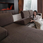 OHSIO Couch Cushion Covers for Sectional Sofa, Stretch Soft Sofa Slipcovers by OHSIO