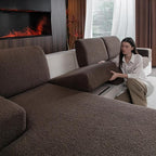 OHSIO Couch Cushion Covers for Sectional Sofa, Stretch Soft Sofa Slipcovers by OHSIO
