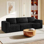 Vesgantti 119" Modular Sectional Sofa, Corduroy Cloud Couch by Vesgantti