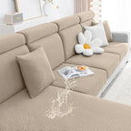Smiry Waterproof Couch Cushion Covers, Stretch Jacquard Thick Sofa Cushion by Smiry