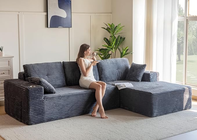 MAXYOYO 104" Modular Sectional Couch by MAXYOYO