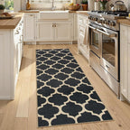 Lahome Moroccan Easy Jute Runner Rug 2x6, Geometric Trellis Woven Long Carpet - Image 7