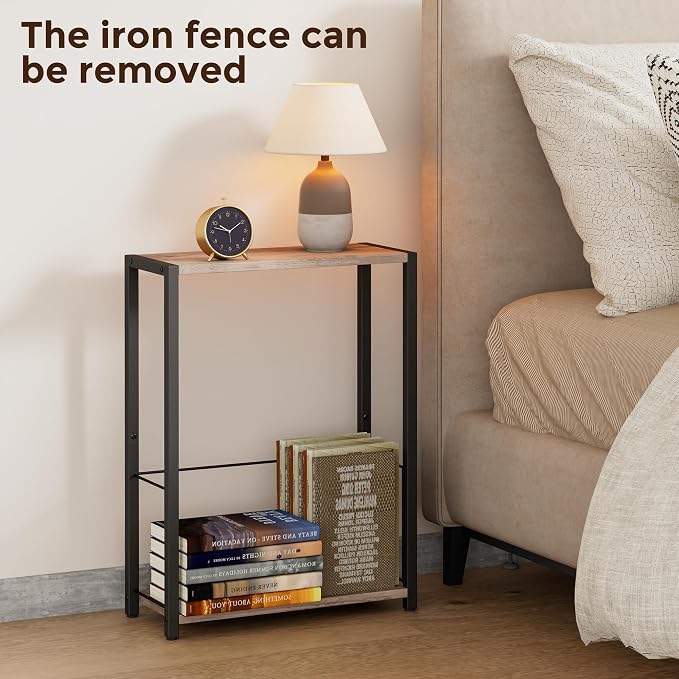 Homleke Narrow Side Tables Set of 2 - Image 7