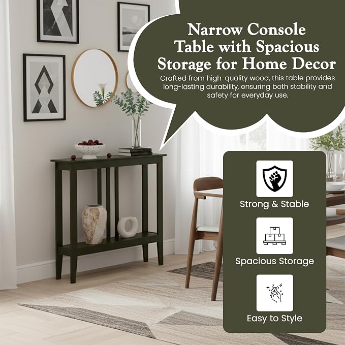 Kings Brand Furniture Narrow Console Table - Image 4