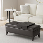 SIMPLIHOME Oregon Storage Ottoman Bench - Image 2