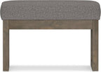 SIMPLIHOME Milltown Small Ottoman Bench - Image 5