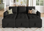 HONBAY Modular Sectional Couch Sleeper Sofa Bed - Image 5