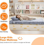 MeMoreCool Kids Floor Mattress Glow in The Dark, Convertible Sofa Couch - Image 4