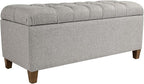 Homepop Home Decor Tufted Ainsley Button Storage Ottoman Bench - Image 9