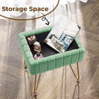 Greenstell Vanity Stool Chair Faux Fur - Image 6