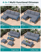 SERWALL Outdoor Ottoman with Cushions - Image 5