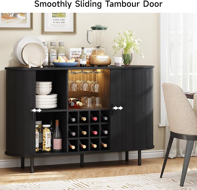 ONBRILL 55" Wine Bar Cabinet - Image 8
