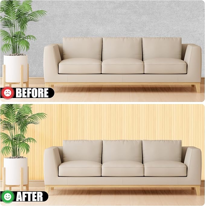 Bamboo Wall Panel for Interior Wall Decor, Renewable Pole Wrap Wainscoting Roll - Image 4