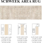 Schweek 2x12 Hallway Runner Rug Washable Non Slip Vintage Beige Kitchen Rug | - Image 2