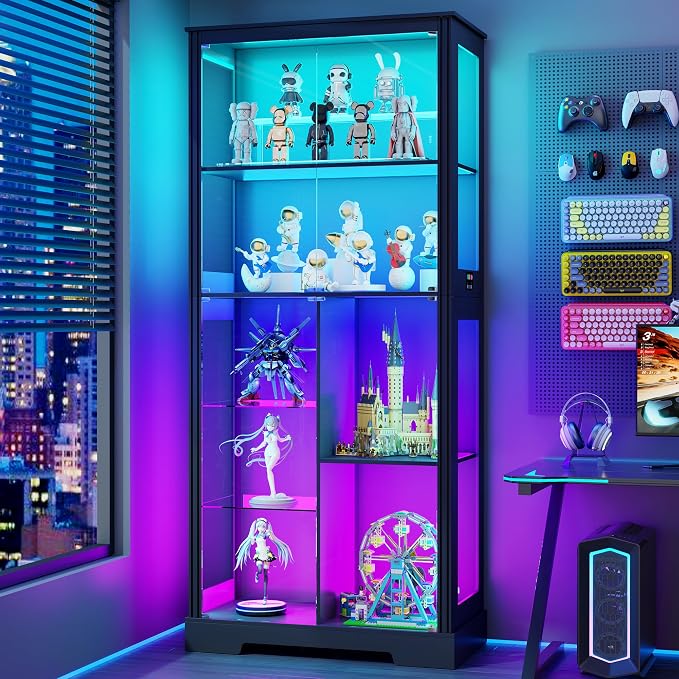 71” Glass Display Cabinet with RGB Light - Image 10