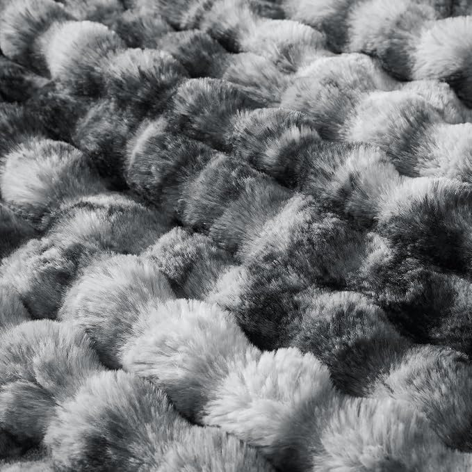60x80 Inches Ultra-Soft Fuzzy Faux Fur Plush Twin Size Blanket - Image 6
