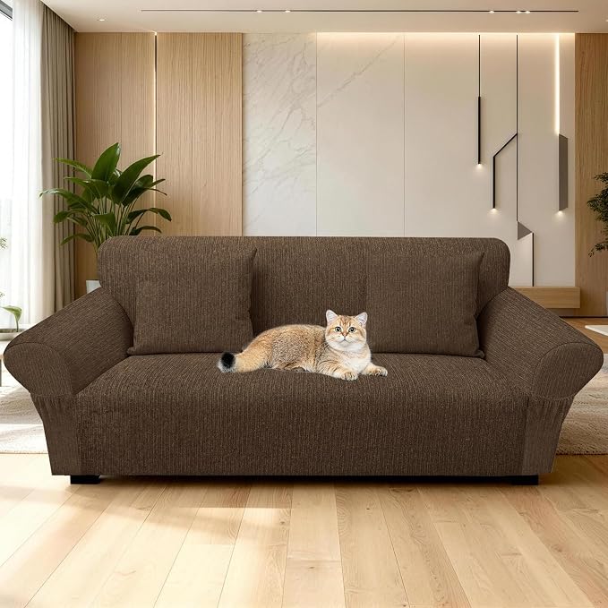 Loveseat Slipcover with 2 Pillow Cover - Image 7