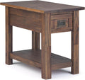 SIMPLIHOME Monroe Narrow Side Table – 14 inch Wide Solid Acacia Wood End Table by SimpliHome