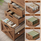 SEDETA 67" Farmhouse L Shaped Desk - Image 3