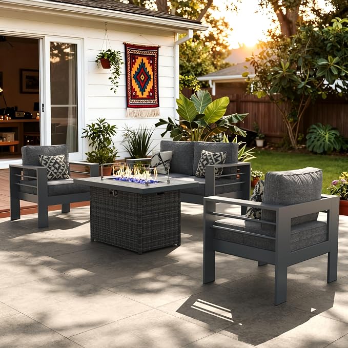 LayinSun Aluminum Furniture Set by LayinSun