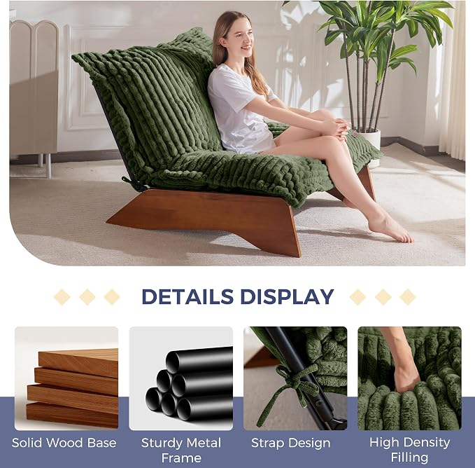 MAXYOYO Adjustable Living Room Chair, 3-Position Bean Bag Chair - Image 4