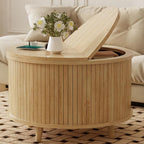 Easyego 31.5" Fluted Round Coffee Table by Easyego
