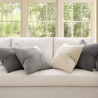 MIULEE Neutral Grey Decorative Throw Pillow Covers 18x18 Inch Set of 4 Modern - Image 2
