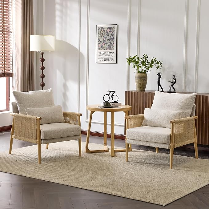Karl home Cozy Chenille Accent Chair - Image 7