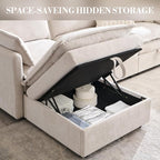112.6" Modular Sectional Cloud Couches - Image 4