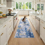 RELEANY Washable Runner 2'x7' Abstract Area Rug by RELEANY