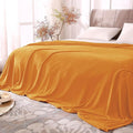 BEDELITE Fleece Blanket Soft Fall King Bed Blanket Burnt Orange 108"x90" | by BEDELITE