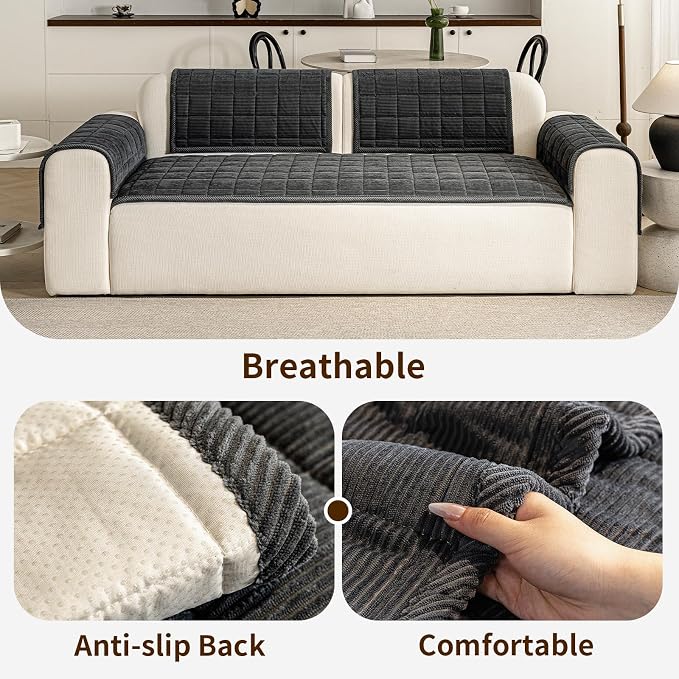 Couch Covers for Dogs Washable, Non Slip Couch Covers for Loveseat Sofa Pet - Image 4