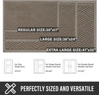 Sturdy Front Door Mat, Absorbent Muddy Dirt Resist Welcome Door Mats Outdoor - Image 2