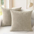 CaliTime Decorative Couch Throw Pillow Covers 20 X 20 Inches Light Taupe | Pack by CaliTime