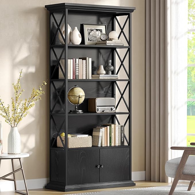 GOLDDAY 5-Tier Tall Bookcase by GOLDDAY