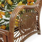 Malibu Lounge Loveseat Sofa Natural Rattan Wicker Handmade Design - Image 4